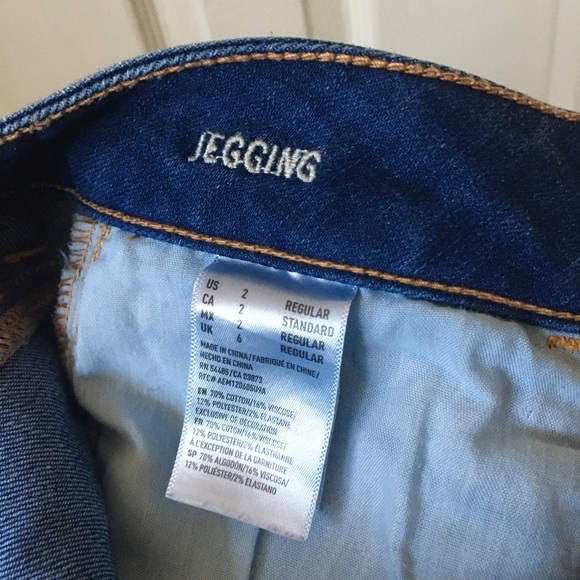 CUTE! AE super stretch jegging jeans size 2 - Picture 10 of 14